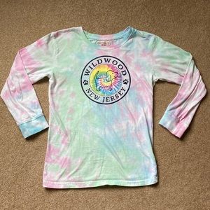 Girls tie dye Wildwood long sleeve shirt